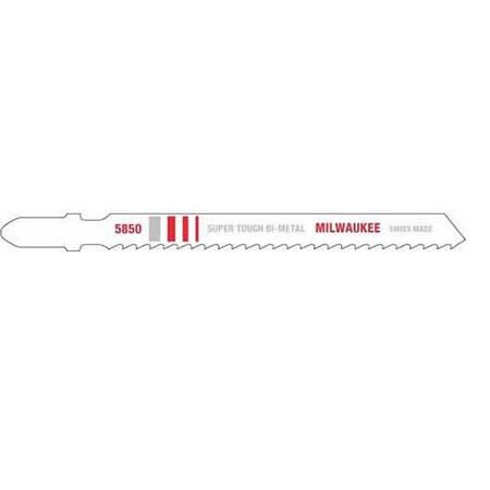 Milwaukee Tool 4 IN. 8 TPI BI-METAL JIG SAW, BLADES (5 PACK),  48-42-5850